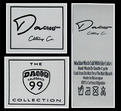Mens clothing labels